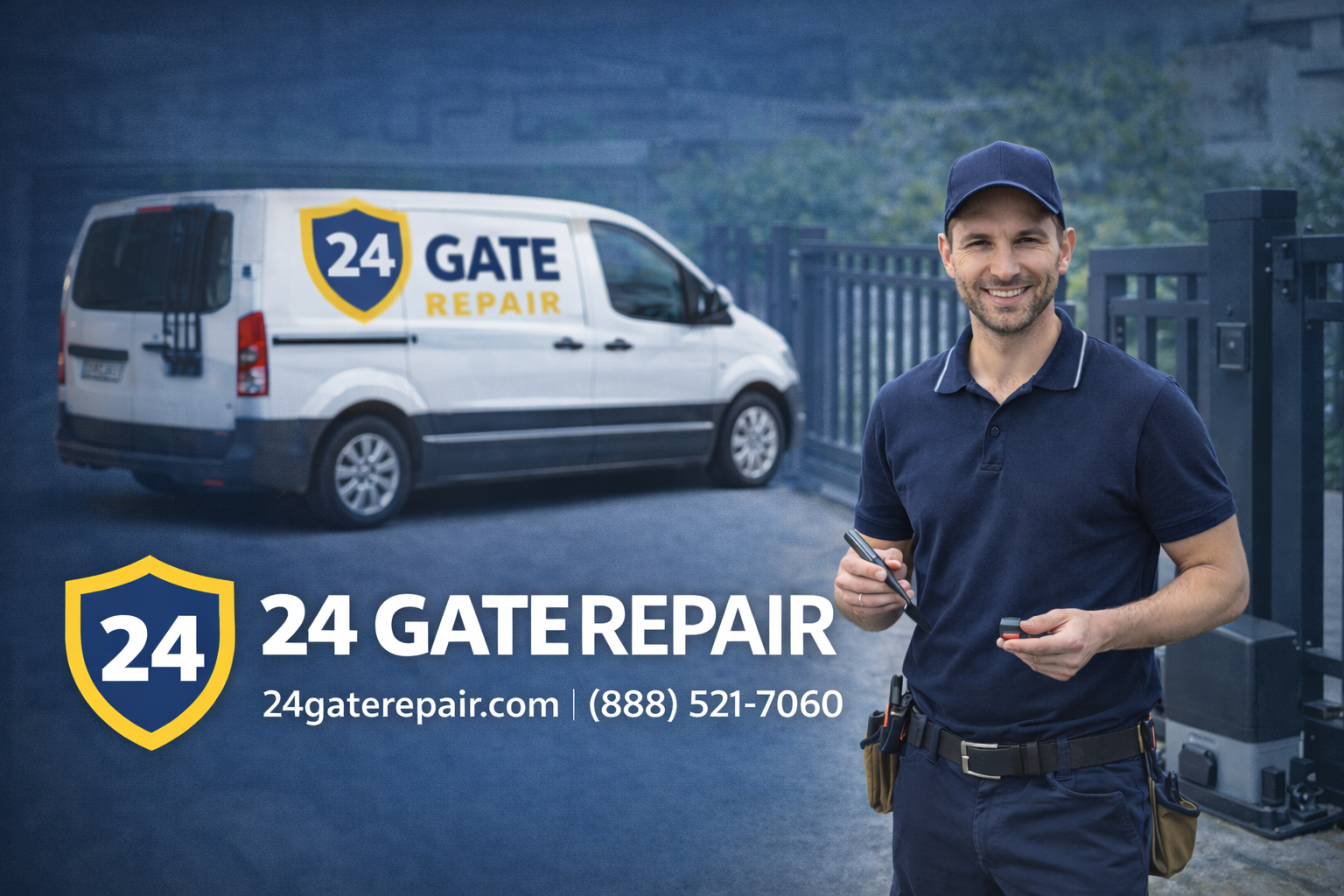 experienced gate repair professionals working on residential gate installation